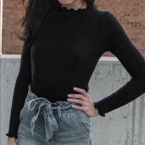 Marilyn Ruffle Turtleneck